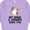 thumbnail image 3 of Inktastic Nana and Grampy Love Me Cat Toddler Sweatshirt, 3 of 4