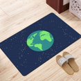 thumbnail image 3 of XMXY World Globe Earth Map Area Rugs Doormat Outdoor Entrance, Facecloth Non-slip Floor Mat Rug for Living Room Kitchen Sink Area Indoor,36"x24", 3 of 9