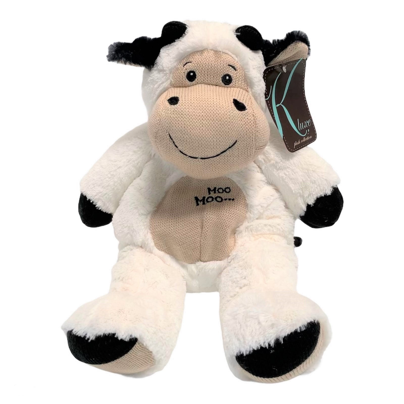 Cow Floppy with Embroidery 15 Inch Stuffed Plush Toy 
