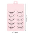 thumbnail image 2 of AURARMLET 5Pairs Black 3D Eyelashes Multi Layer Reusable False Lashes for Dramatic Eye Decoration, 2 of 8