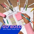 thumbnail image 3 of Paper Mate Flair Pens, Felt Tip Pens, #1 Teacher Choice, Bold Tip (1.2 mm), Assorted Colors, 12 Count, 3 of 9