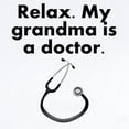thumbnail image 2 of CafePress - Relax My Grandma Is A Doctor Body Suit - Long Sleeve Cotton Baby Bodysuit, 2 of 4