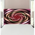 thumbnail image 1 of Spires Headboard, Rose Petals Curved Winds Around Fixed Center Point at Increasing Digital Design, Upholstered Decorative Metal Bed Headboard with Memory Foam, Twin Size, Multicolor, by Ambesonne, 1 of 4
