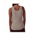 thumbnail image 2 of 32 Degrees Womens Fitted Ribbed Sleeveless Bra Tank Top Cream Small, 2 of 2