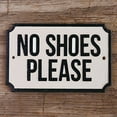 thumbnail image 2 of HomArt No Shoes Please Cast Iron Sign, 2 of 3