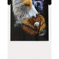thumbnail image 5 of 3D Printed Men's Round Neck T-Shirt Loose Fit Breathable Dominant Eagle Pattern Majestic Men's Short Sleeve, Round Neck Short Sleeve, Men's Top, Casual Clothing, 5 of 5