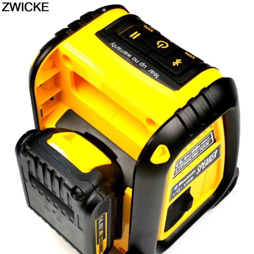 Portabl Bluetooth Speaker Player for Makita Dewalts Bosch Milwaukee 14.4-18V Lithium Battery Power Tool Charger 21v 18v 4Ah Outdoor Wireless Speaker with rechargeable