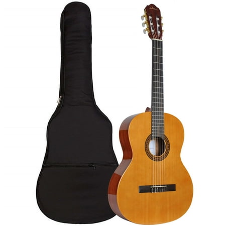 ADM 36 Inch Spanish Classical Guitar,Soft Nylon Strings,3/4 size Handcrafted Guitar with FREE Gig