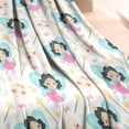 thumbnail image 3 of Fairy Tale Princess Pattern Blanket,Comfortable Soft Flannel Throw Blanket,All Season,Warm Lightweight Blankets for Sofa Bed Couch Living Room Chair,30"x40", 3 of 4