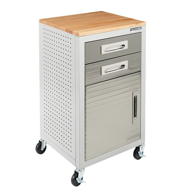 Seville Classics UltraHD 2-Drawer Rolling Storage Cabinet
