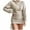 Beige, variant on Daznico Sweatshirt for Women - Women's Fall Winter Hooded Drawstring Bodycon Long Sleeve Sweatshirt Dress, Hooded Sweatshirt Women,Color:Black Size:XL