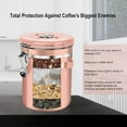 thumbnail image 5 of Coffee Canister, Large 22 oz, Stainless Steel Airtight Coffee Container with Scooper, Rose Gold, 5 of 7