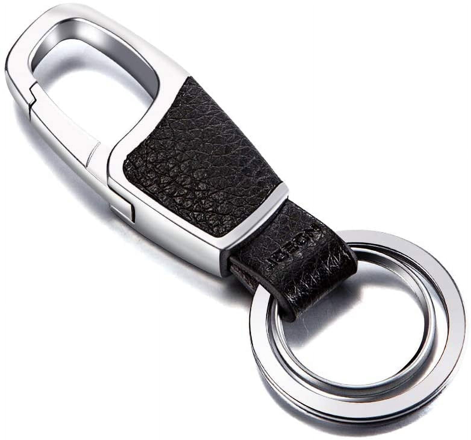 Key Chain with Leather Heavy Duty Home Office Car Keychain with