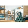 thumbnail image 2 of Ahgly Company Machine Washable Indoor Round Transitional Medium Turquoise Green Area Rugs, 6' Round, 2 of 7