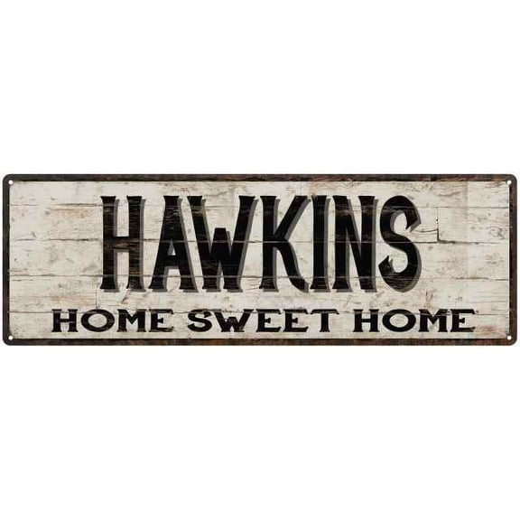 HAWKINS Rustic Home Sweet Home Sign Gift 6x18 Metal Decor 206180084191