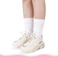 thumbnail image 6 of Bocaoying 4 Pairs Women's Non-Slip Slouch Yoga Socks with Grips - Breathable Pilates Grip Socks, Scrunch Socks for Yoga Barre, Hospital and Gym, US 5-10, 6 of 6