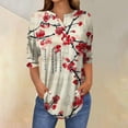 thumbnail image 2 of My Items Women's Spring Tunic Tops Women's Tops Black Womens 3/4 Length Sleeve Tops Women's Blouses items Ordered by me, 2 of 5