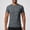 Dark Gray, variant on Men's Outdoor Hiking Tee (M-3XL),Printed Reflective Short Sleeve Elastic Quick Dry Performance Top Beige Size 3XL