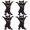 Black, variant on JJYY 1PC/2Pcs/4Pcs Cat Pen Holder Home Bookshelf Decoration Animal Statue Handmade Doll Decoration Toy Gift Easter Decoration