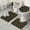Happy Dog And, variant on Husky and Coffee Bathroom Rugs Sets 3 Piece,Toilet Cover Set,Absorbent Non Slip Bathroom Mats Sets with U-Shaped Contour Rug Toilet Rug Set