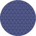 thumbnail image 1 of Ahgly Company Machine Washable Indoor Round Transitional Blue Area Rugs, 5' Round, 1 of 7