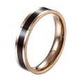 thumbnail image 3 of Titanium Steel Ring Female Personality 18 Rose Gold Plated Ring, 3 of 17