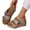 Gray, variant on Women's Wedge Platform Sandals Leather Slip On Orthopedic Comfort Non Slip Adjustable Buckle Straps Open Toe Casual Dressy Summer Beach Outdoor Daily Wear Slides White 40(US-8)