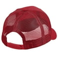 thumbnail image 5 of Falari Trucker Hat 2-Piece Set, 6 Panel, Cotton Mesh, Adjustable Size Baseball Cap - Burgundy & Burgundy, 5 of 7