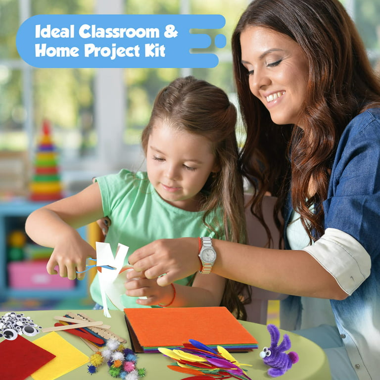  Dylan & Rylie Kids Arts & Crafts Kit - 1000+ Piece Creative Supplies  Set for Ages 4-12, Ideal for Fun & Learning : Toys & Games