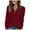 Red, variant on Towmus Sweater for Women Long Sleeve Henley Shirts Women's Business Casual Lightweight Tunic Tops crew neck Sweaters Trendy