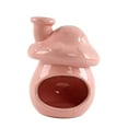 thumbnail image 3 of Quemador de incienso de cerámica con forma de manojo de salvia, centro de mesa, adorno de escritorio, tetera. Rosa, 3 of 7