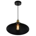 thumbnail image 3 of CWI Lighting Brave 1 Light Black Mini Pendant, 3 of 6