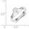 thumbnail image 2 of Sterling Silver Claddagh Ring (Size 6) Made In Thailand qr2410-6, 2 of 2