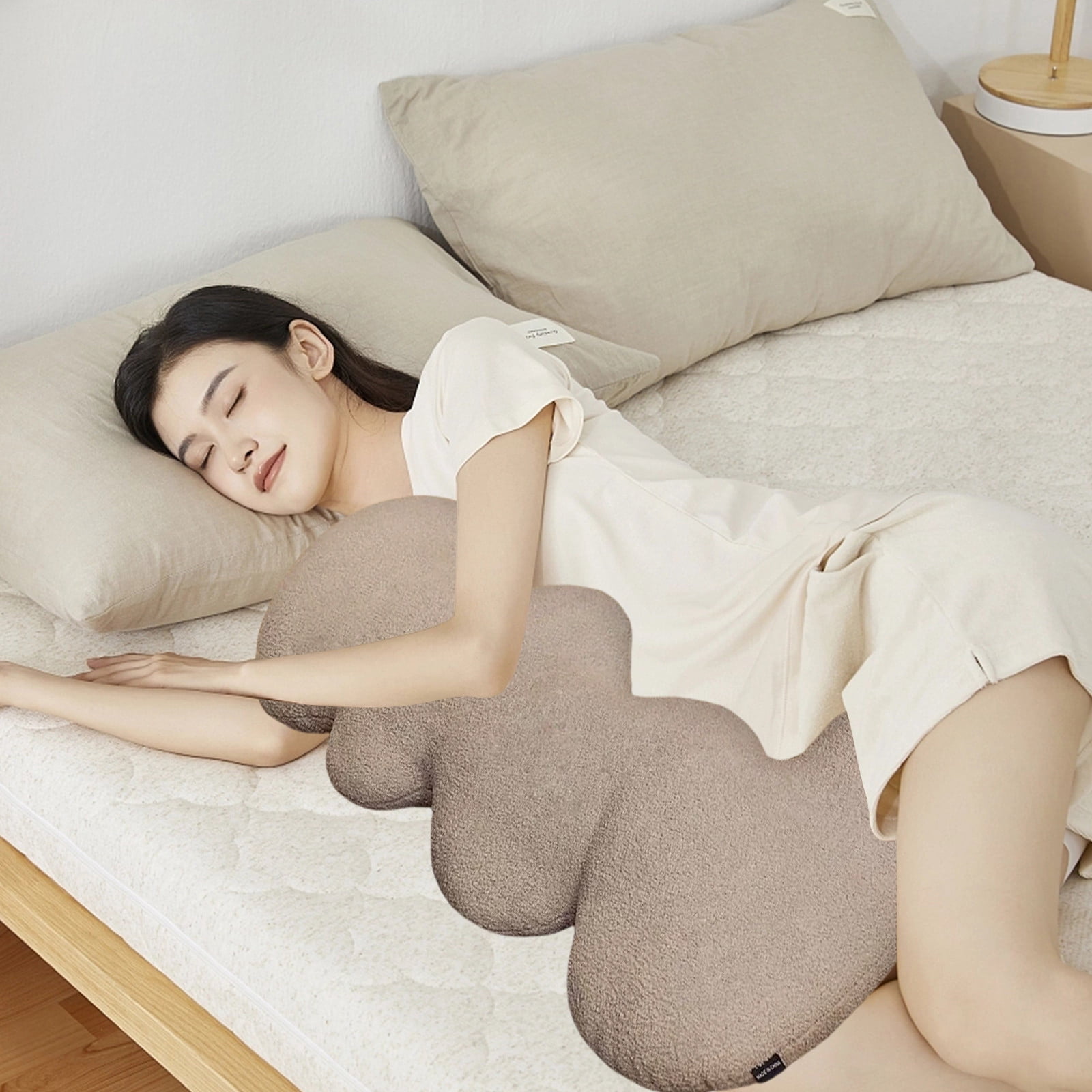 HWRETIE Pregnancy Body Pillow Maternity Support Pillow for Sleeping Back Legs Abdomen Hips Comfortable 39-Inch Full Body Pillow for Women