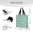thumbnail image 3 of Honeii Panda Bathing Print Tote Bag, Reusable Grocery Shopping Bag,Shoulder Bag with Inner Pocket, 3 of 7