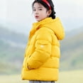thumbnail image 2 of EnJoCho Kids Thickened Down Cotton Jacket Coat Warm Winter Solid Color Outerwear for Middle Big Children Padded Parka, 2 of 3