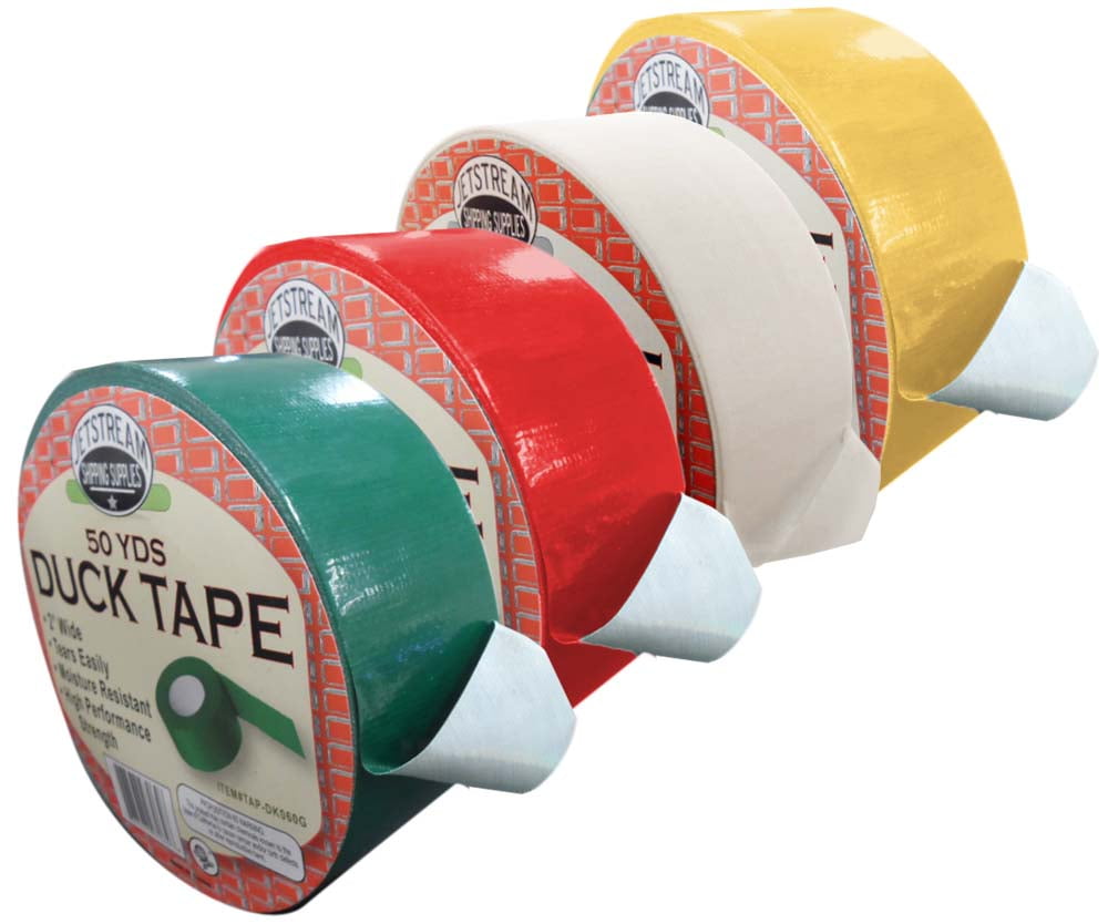 ToolUSA 4 Piece MultiColor Duct Tape Set Yellow, White, Red & Green