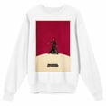 thumbnail image 4 of David Bowie Moonage Daydream Crew Neck Long Sleeve White Adult Sweatshirt-XL, 4 of 7
