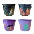 thumbnail image 3 of Jack-o'-Lanterns Trick-or-Treat Bucket, Black and Orange, 6.5", Halloween by Way To Celebrate, 3 of 5