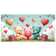 thumbnail image 1 of Heart Balloons Backdrop Background Wall Banner Valentines Day Party Decorations Romantic Celebration Event Decor Wedding Photography Prop, 1 of 4