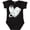 AB-Black, variant on Lung Cancer Awareness White Ribbon Around Heart Boys or Girls Baby Bodysuit