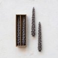 thumbnail image 4 of Creative Co-Op Unscented Tree Shaped Taper Candles, Pewter, Set of 2, 4 of 6