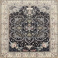 thumbnail image 1 of Ahgly Company Indoor Square Traditional Taupe Brown Persian Area Rugs, 4' Square, 1 of 6
