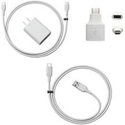 Google Official Pixel Charger for Pixel 3 and all Pixel Phones, Android Charger Cable Bundle with Fast Charging Google 18w Wall Charger - Charges any USB-C phone (4 items)