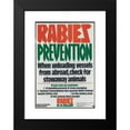 thumbnail image 2 of Ministry of Agriculture, Fisheries and Food 14x18 Black Modern Framed Museum Art Print Titled - Rabies Prevention (1977), 2 of 5
