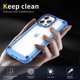 thumbnail image 3 of For iPhone 16 Pro Case Anti-drop TPU Frame Clear PC Back Cover - Transparent Purple, 3 of 5