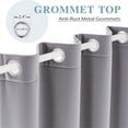 thumbnail image 2 of Velvet Curtains for Bedroom - Thermal Insulated Grommet Drapes Set of 2 Panels, Noise Reducing for Living Room & Nursery, 2 of 5