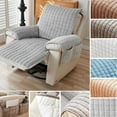 thumbnail image 2 of 1Pc Relax Chair Slipcover Furniture Protector 1 Seater Winter Recliner Sofa Cover Non-slip Armchair Fundas De Sofa Seat Covers (Beige,1 Seat (53x190cm)), 2 of 7