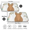 thumbnail image 3 of Balery Cute Sloth In Yoga Pose Tree Windshield Sun Shade, Car Front Window Sunshade Cover ,Automotive Interior Portected Blocks Uv Rays For Car Pickup Truck Suv Accessories- Small, 3 of 7