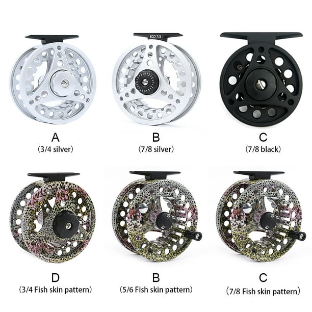 Whyfoll Fly Fishing Reel Aluminum Hand-Changed Portable Spinning Seawater Saltwater Wheel Fish Tackle Saltwater Lake Reels Professional Learner Type 3